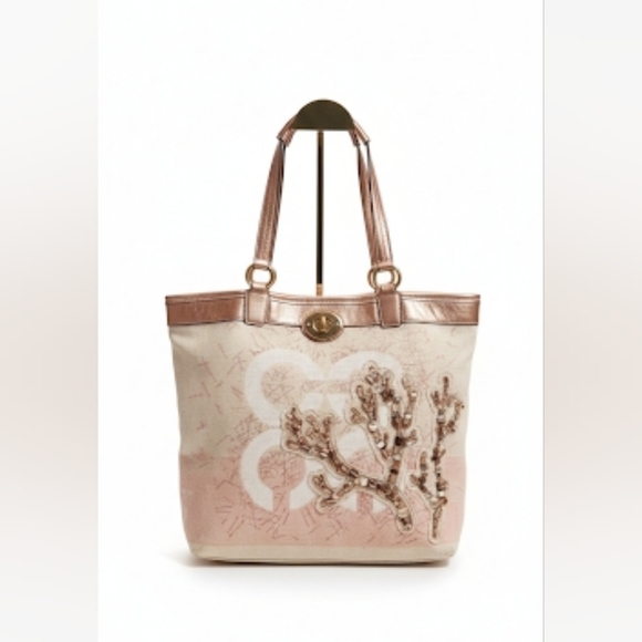 Coach Handbags - Coach 2011 Audrey "Leigh" Slim Tote Coral Reef EUC